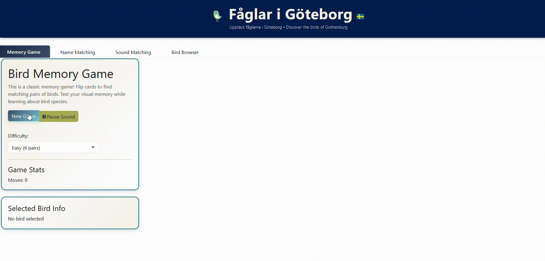 Fåglar i Göteborg in action
